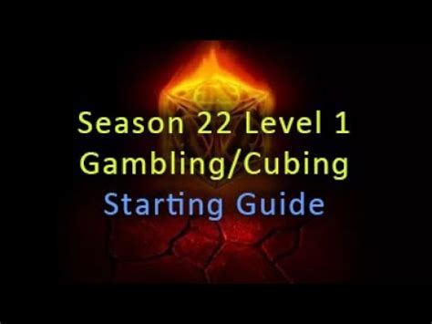 diablo 3 gambling guide|Season 22 Level 1 Gambling/Cubing Starting Guide (ALL .